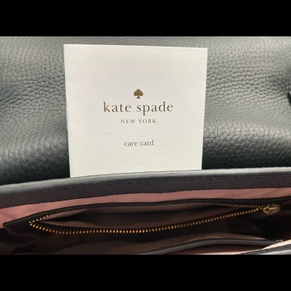 Kate Spade Black Leather Flower Shoulder Bag - Picture 10 of 12